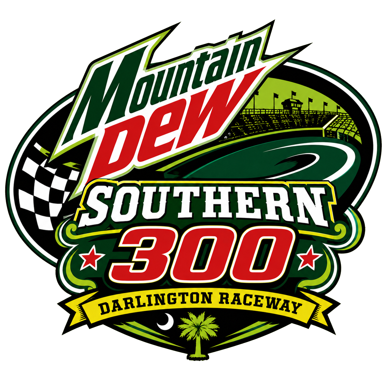 Mountain Dew Southern 300 logo